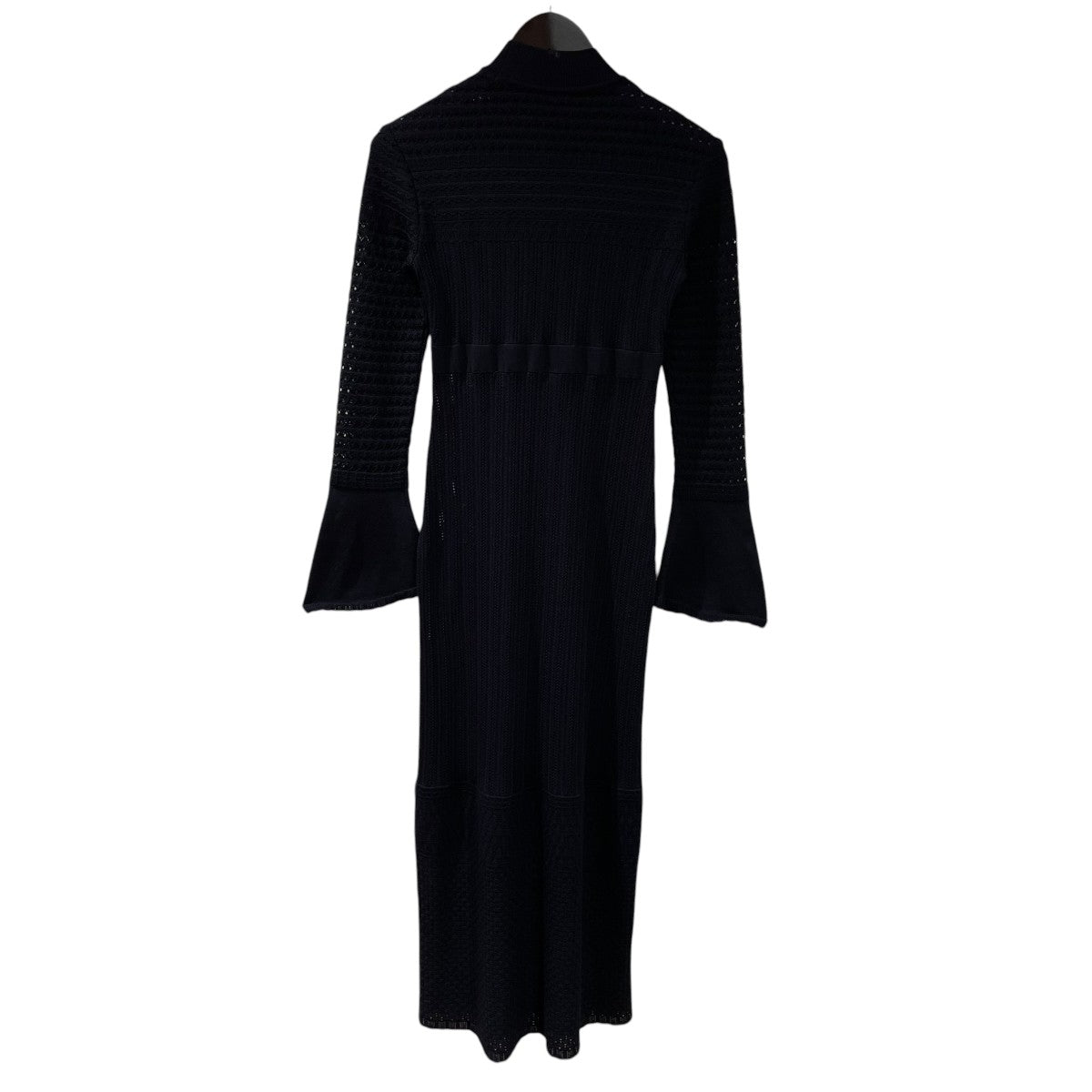 mame kurogouchi Lace Stripe Knitted DressニットワンピースMM23PF-KN727 古着・中古-2枚目のアイテム画像