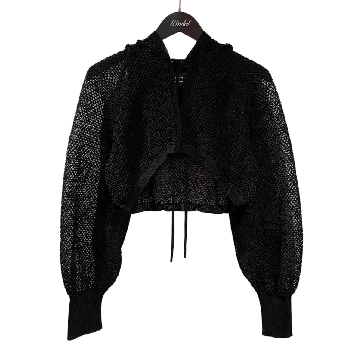 UNITED ARROWS フードショートニットボレロメッシュパーカー145331001 古着・中古-1枚目のアイテム画像