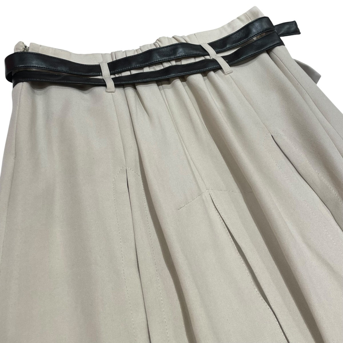 UNITED TOKYO Double Belted Inverted Pleats Skirtロングスカート145344005 古着・中古-3枚目のアイテム画像