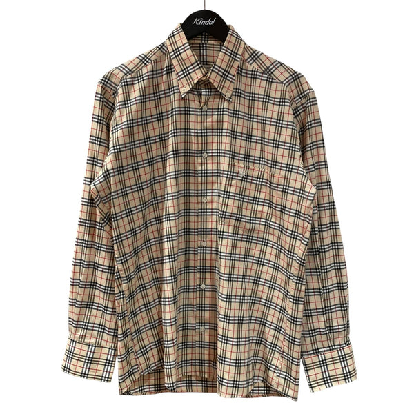 BURBERRY LONDON 長袖シャツ L アンゴラ　【BBW82-171】 BURBERRY LONDON(バーバリーロンドン) 長袖シャツ ベージュ サイズ M