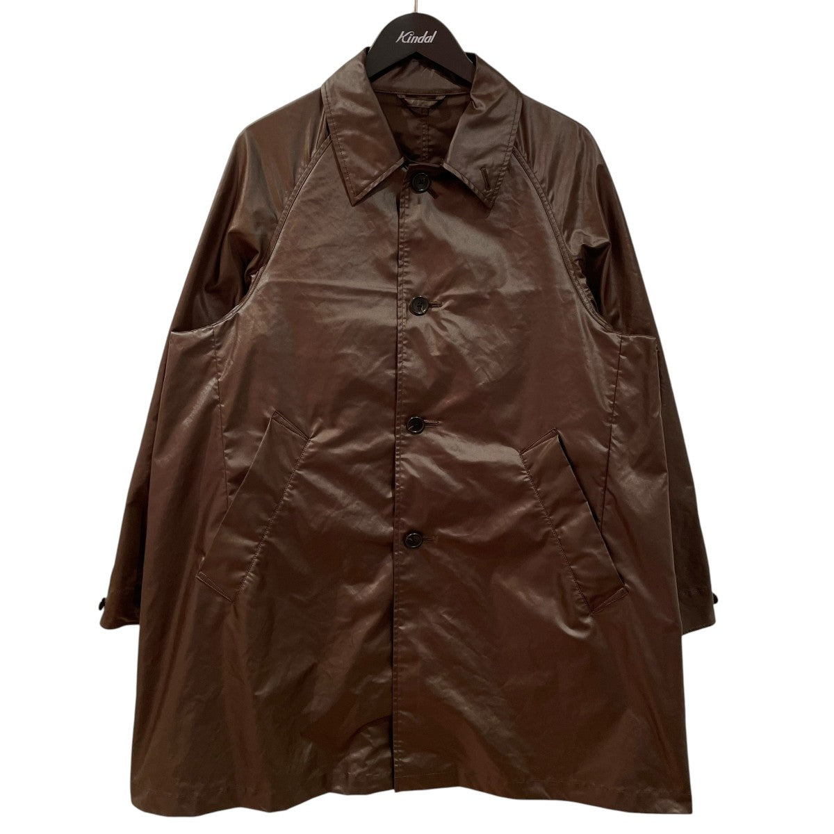 YOKE LEATHER-LIKE CAR COATステンカラーコートYK24FW0761C 古着・中古-1枚目のアイテム画像