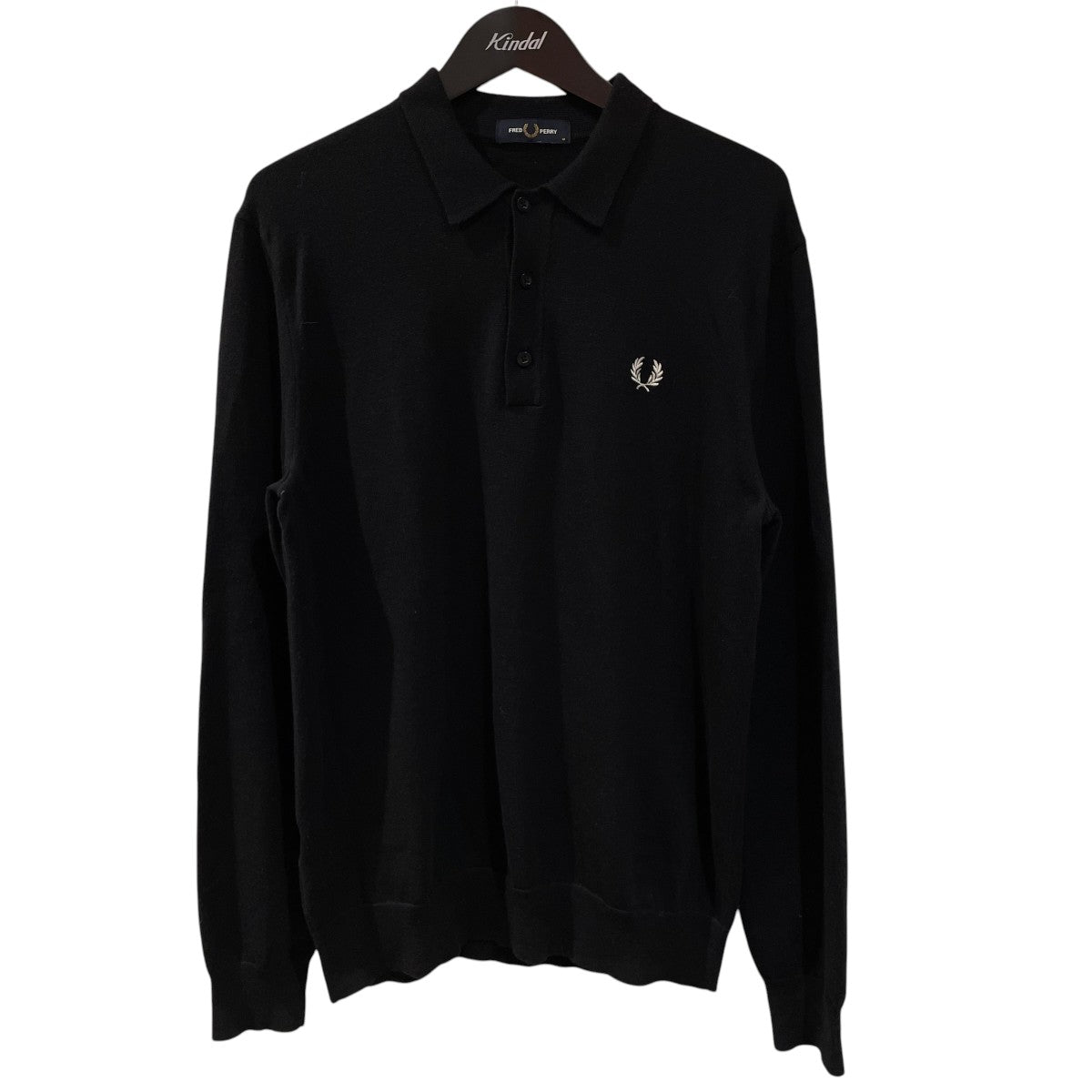 FRED PERRY ニットポロシャツK4535 102 00170 402 古着・中古-1枚目のアイテム画像
