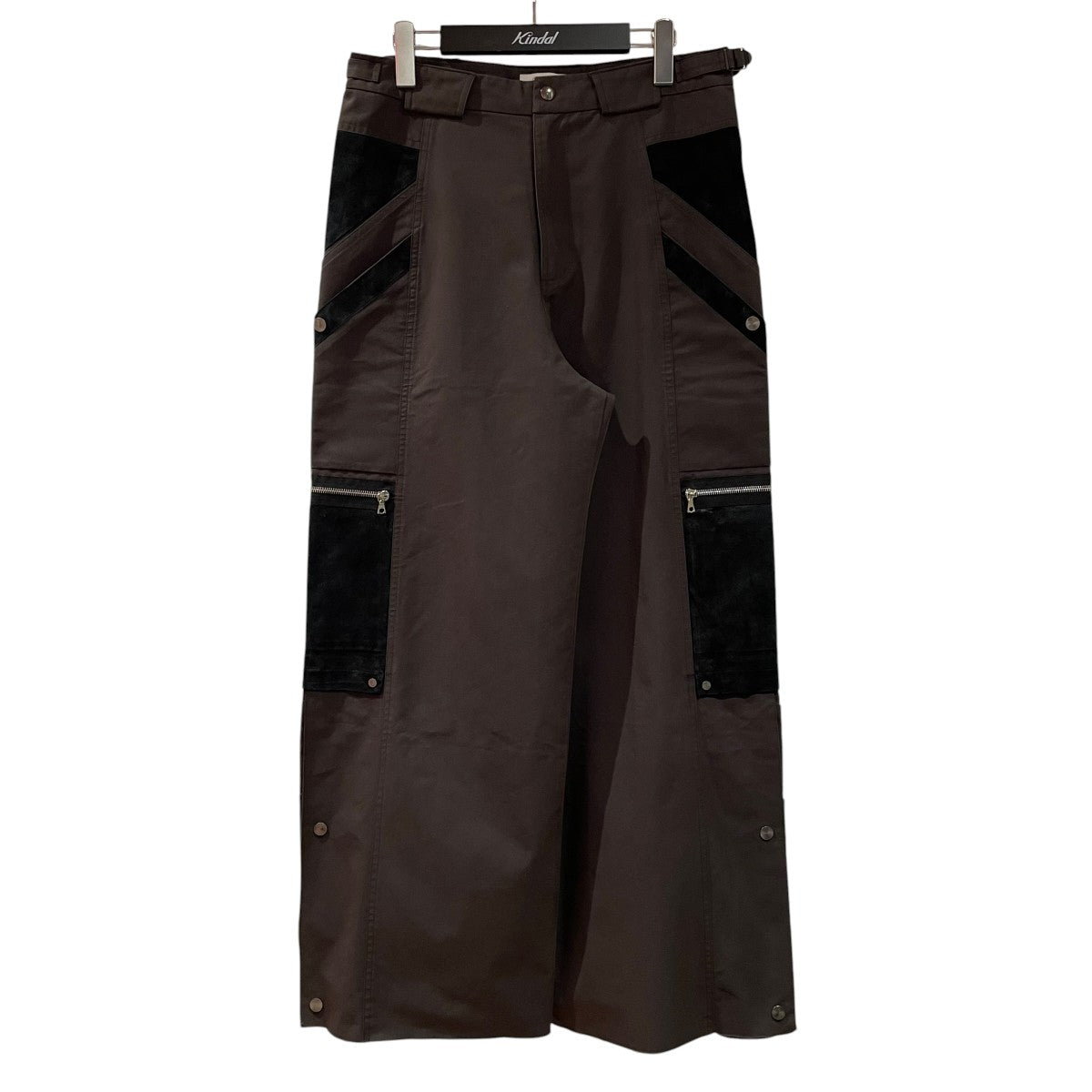 CMMAWEAR スエード切り替えパンツ 古着・中古-1枚目のアイテム画像
