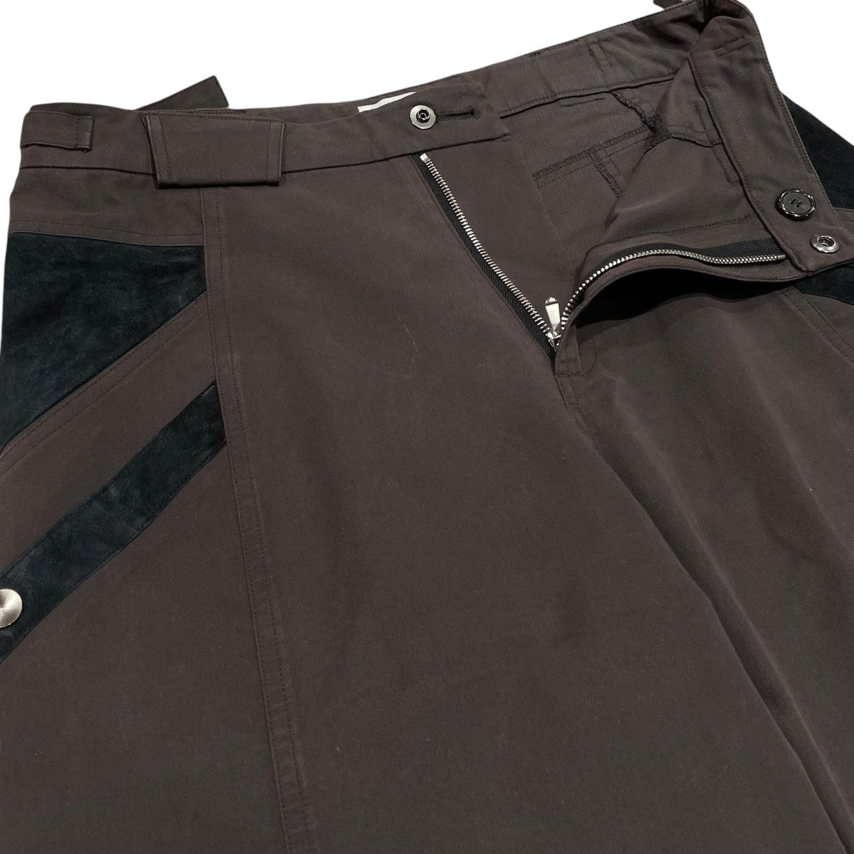 CMMAWEAR スエード切り替えパンツ 古着・中古-3枚目のアイテム画像