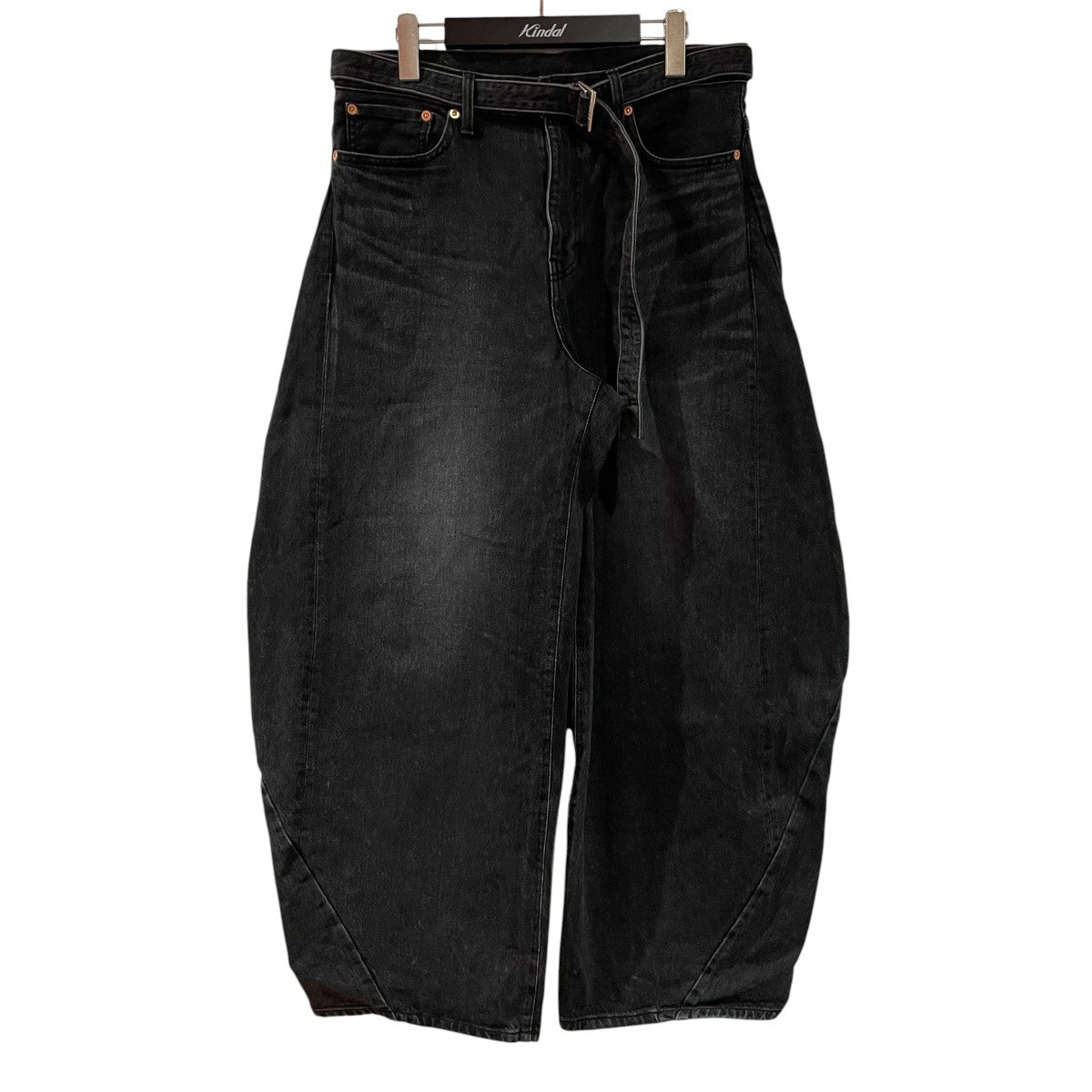 sacai(サカイ) ベルテッドデニムパンツ26-03930M 26-03930M ブラック sacai(サカイ) ベルテッドデニムパンツ26-03930M 26-03930M ブラック