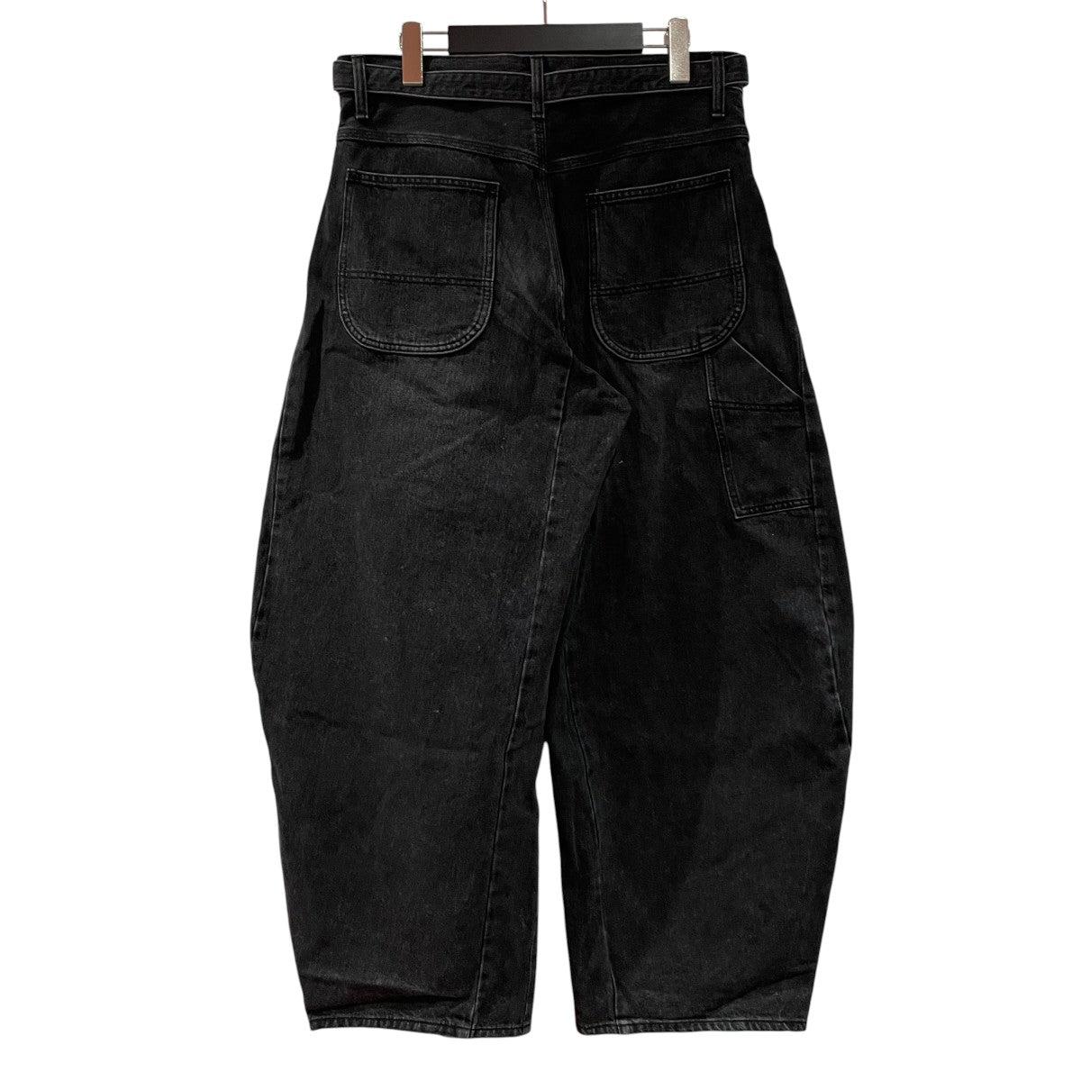 sacai(サカイ) ベルテッドデニムパンツ26-03930M 26-03930M ブラック