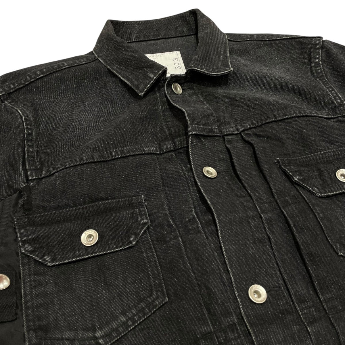 Denim x Nylon Twill Jacketナイロン切り替えデニムジャケットSCM-303
