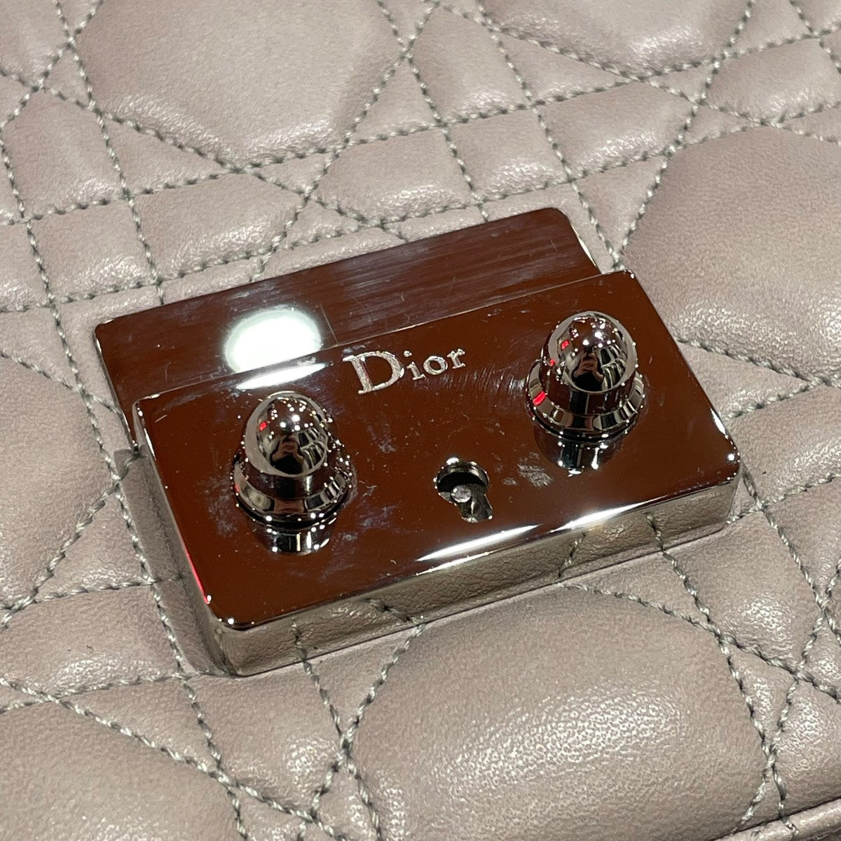Christian Dior レディディオールカナージュチェーンショルダーバッグショルダーバッグ 古着・中古-7枚目のアイテム画像