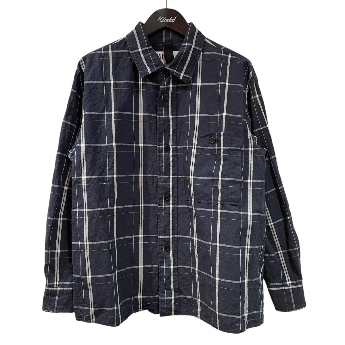 MHL 25SSGRAPHIC GRID CHECK COTTON長袖シャツ596 5250202 古着・中古-1枚目のアイテム画像