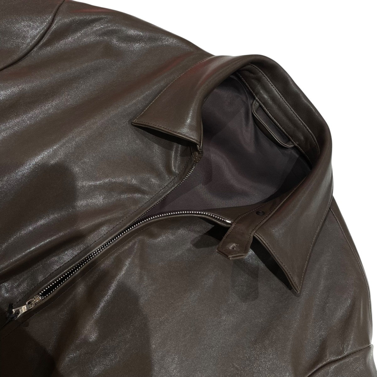 ssstein Lambs Leather Light Zip JacketレザージャケットST.1379 古着・中古-3枚目のアイテム画像