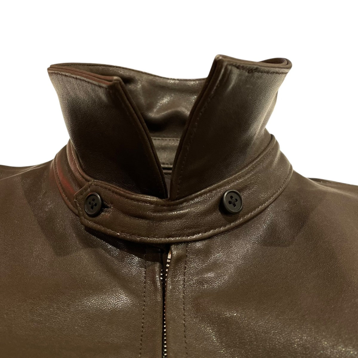 ssstein Lambs Leather Light Zip JacketレザージャケットST.1379 古着・中古-4枚目のアイテム画像