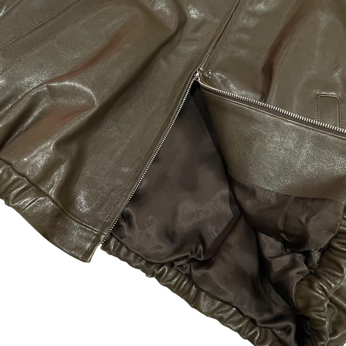 ssstein Lambs Leather Light Zip JacketレザージャケットST.1379 古着・中古-8枚目のアイテム画像