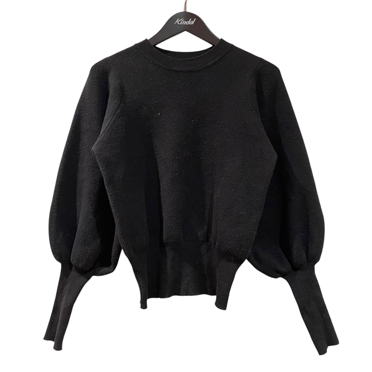 AMERI UND RENEE VELOUR COLLAR KNITクルーネックニット02120130310 古着・中古-1枚目のアイテム画像