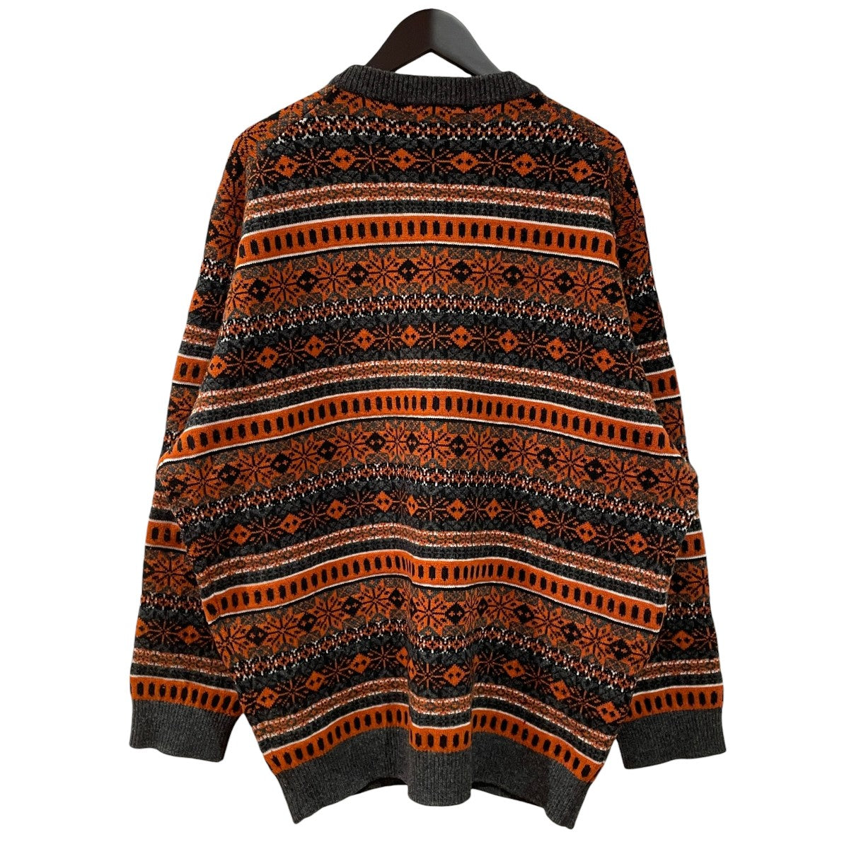 KOLOR 19AWPATCHWORK FAIR ISLE SWEATE厚手ニット19WCM-N07304 古着・中古-2枚目のアイテム画像