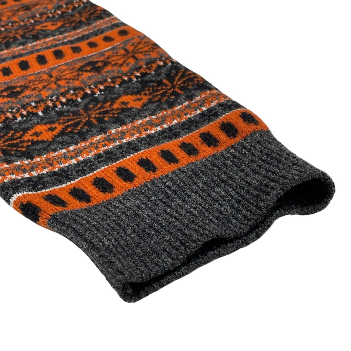 KOLOR 19AWPATCHWORK FAIR ISLE SWEATE厚手ニット19WCM-N07304 古着・中古-4枚目のアイテム画像