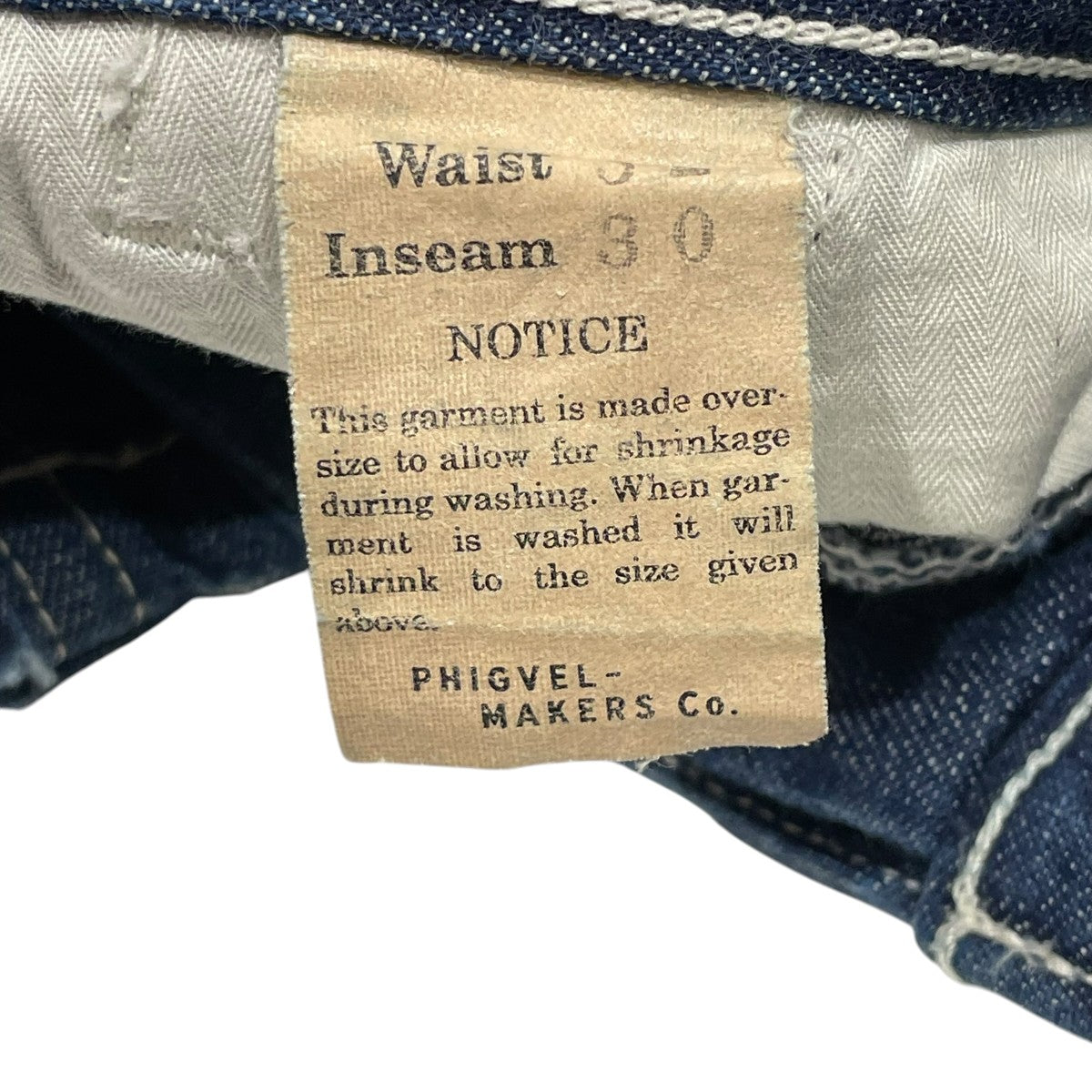 PHIGVEL デニムパンツ 古着・中古-5枚目のアイテム画像