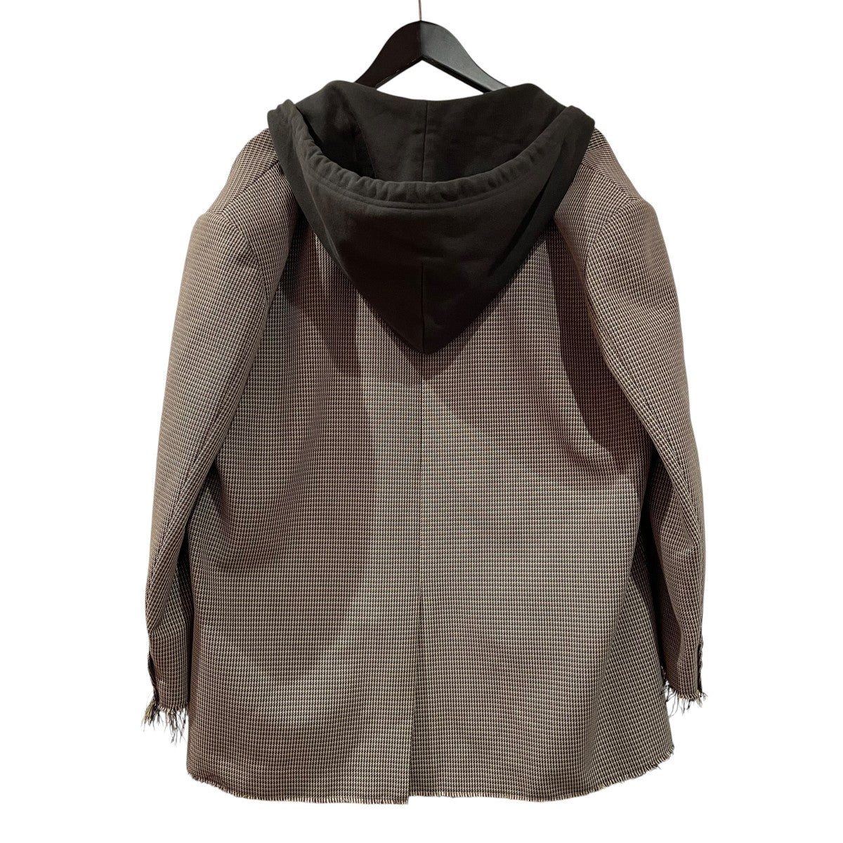 SIIILON Wandering Youth Jacket YELLOW BROWN MIXフーテッドテーラードジャケットSLAW25JK01 古着・中古-2枚目のアイテム画像