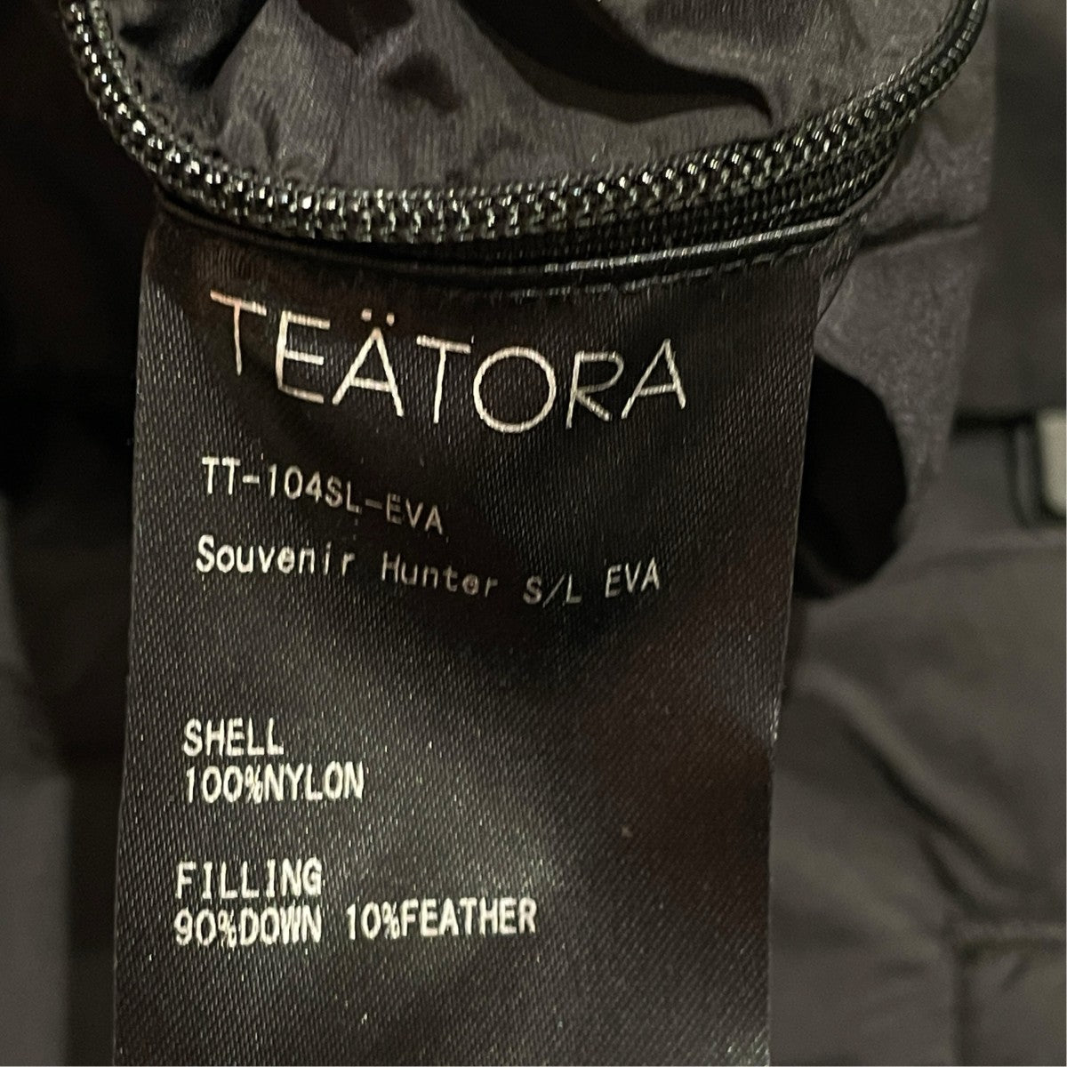 TEATORA SOUVENIR HUNTER S L - evapodダウンジャケットTT-104SL-EVA 古着・中古-7枚目のアイテム画像