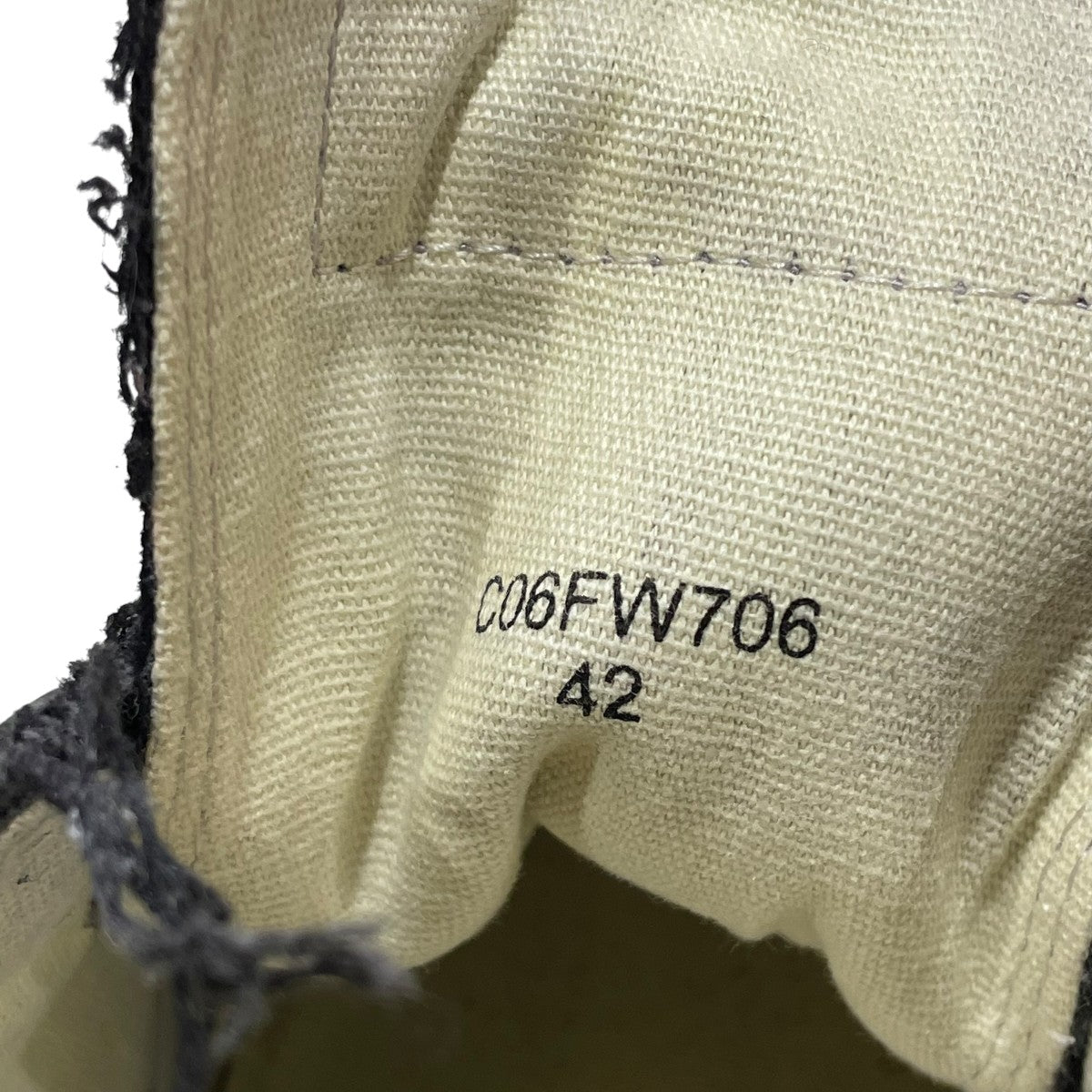 MIHARA YASUHIRO×BOWWOW×RECOGNIZ Velcro SNEAKERSローカットスニーカーC06FW706 古着・中古-6枚目のアイテム画像