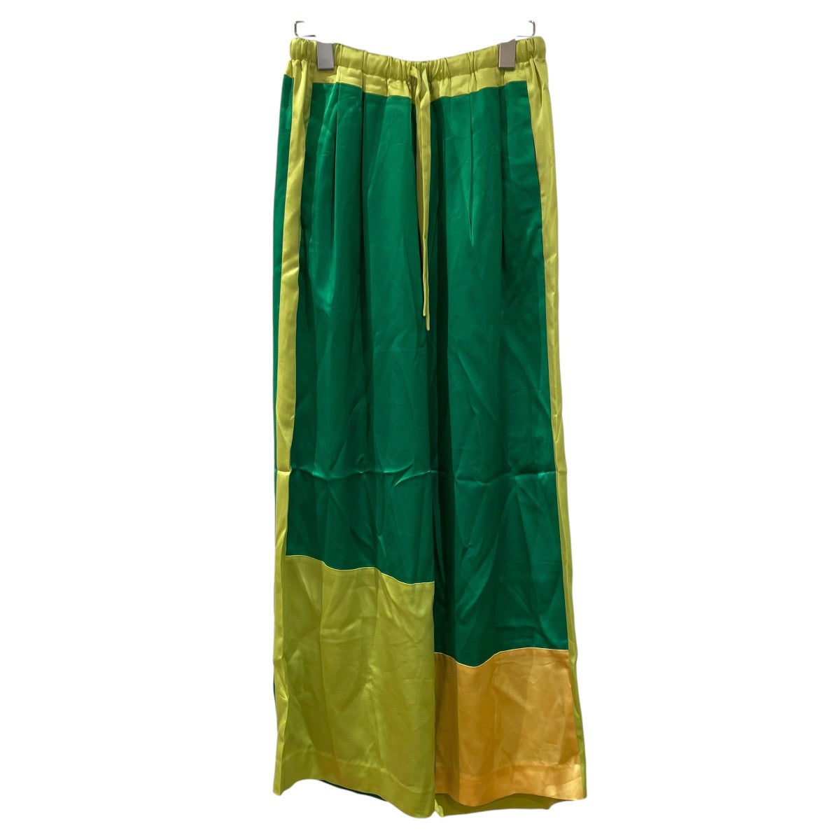 ENFOLD COLOR BLOCK PANTSイージーサテンパンツ300IS231-2051 古着・中古-1枚目のアイテム画像