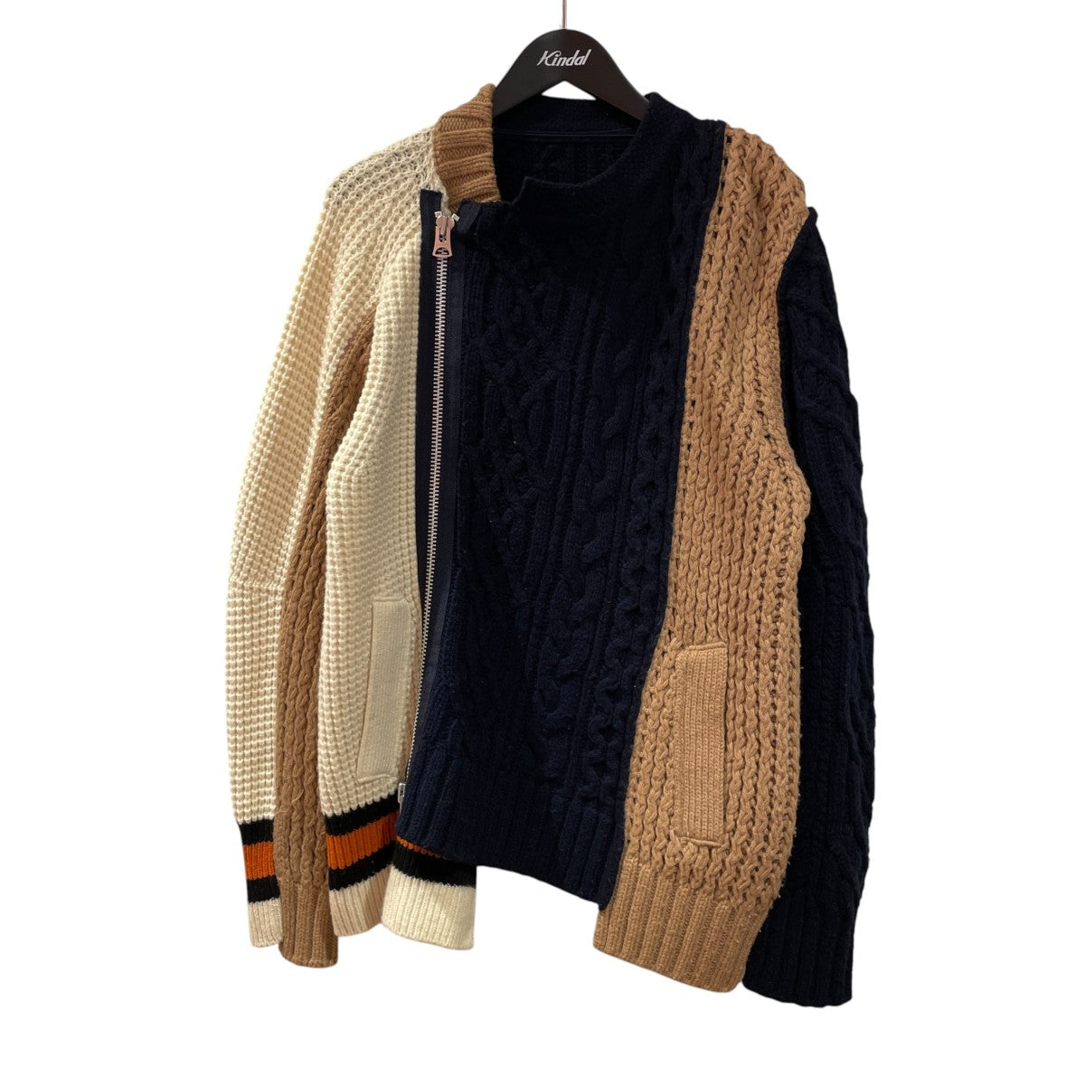 sacai 厚手ニット18-01836M 古着・中古-1枚目のアイテム画像