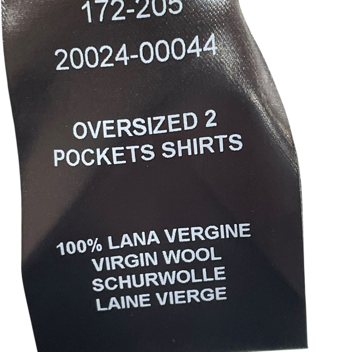 RAF SIMONS Oversized 2 Pockets Shirtsシャツジャケット172-205 古着・中古-6枚目のアイテム画像