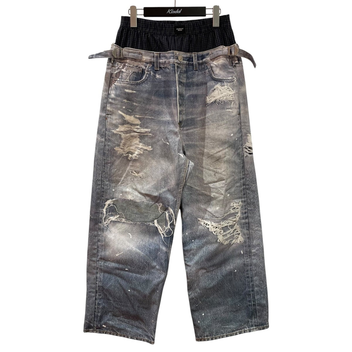Protocol Index TROMPELOEIL LAYERED PANTSデニムパンツ 古着・中古-1枚目のアイテム画像