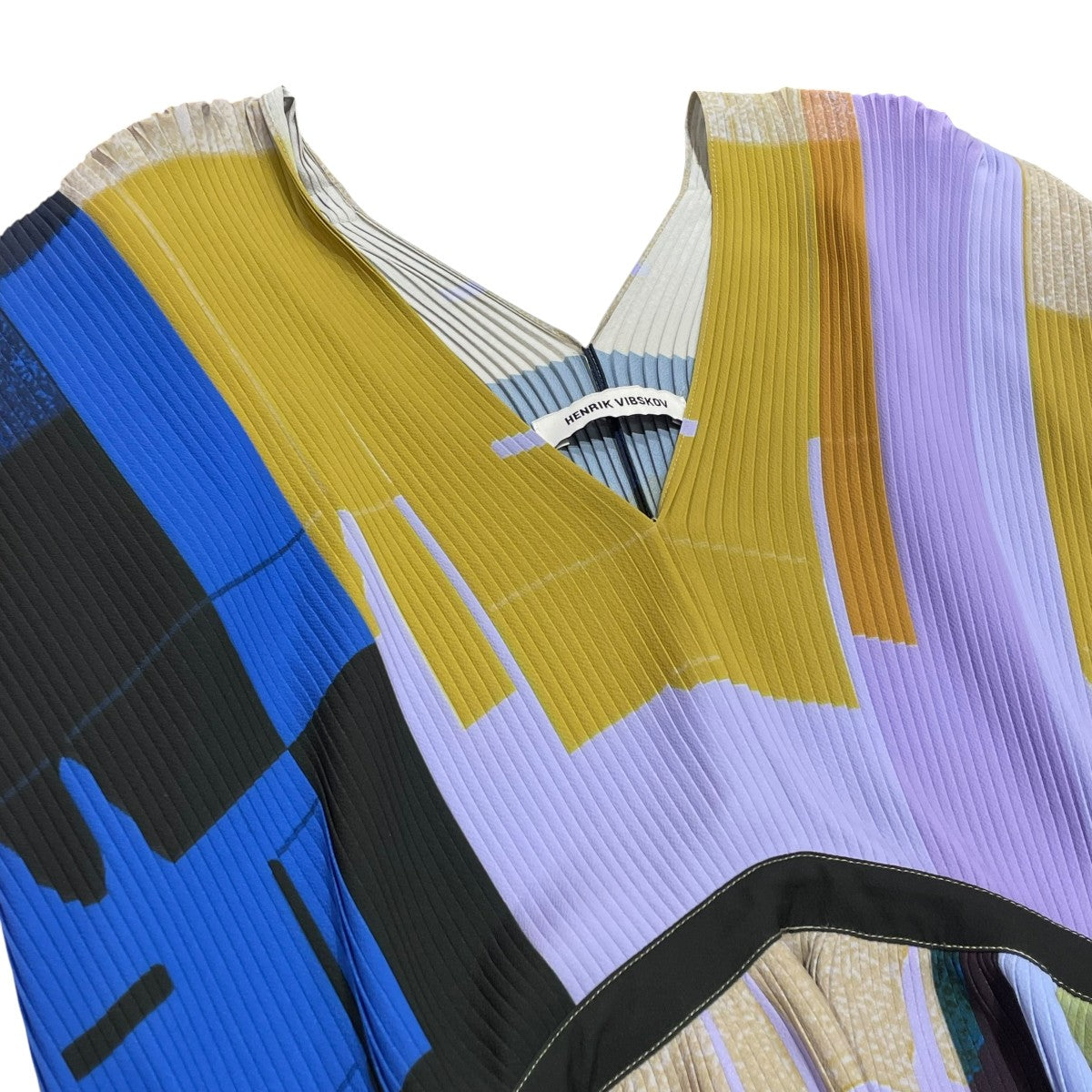 Henrik Vibskov Transit Plisse Dress半袖ワンピース 古着・中古-3枚目のアイテム画像