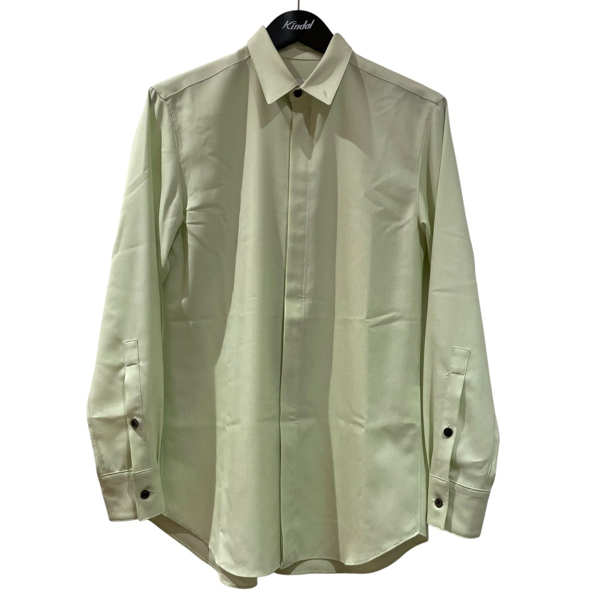 OVERCOAT 比翼長袖シャツF23T01-NKWS 古着・中古-1枚目のアイテム画像