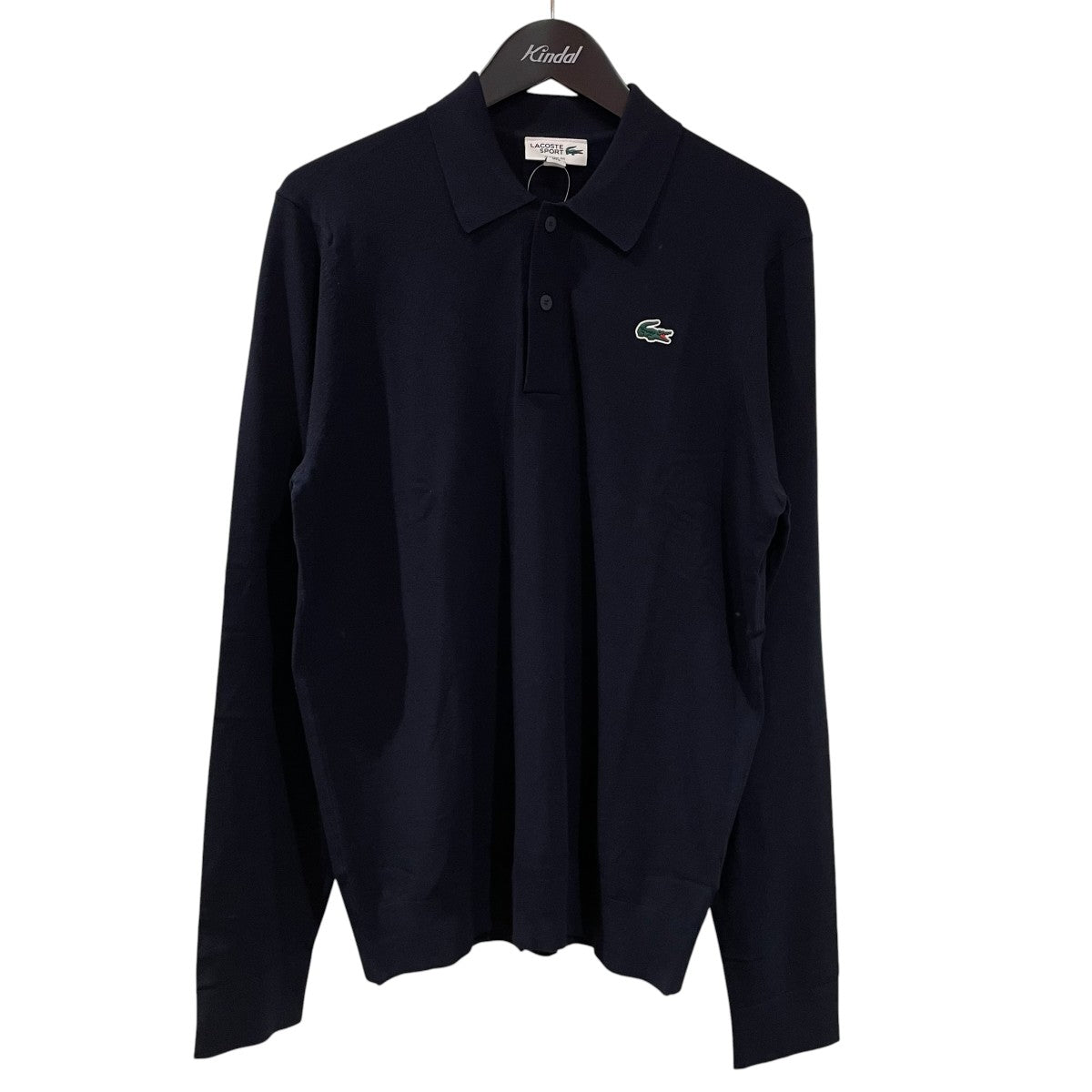 LACOSTE SPORT ミニマルゴルフポロニットシャツ長袖ポロシャツAH4812-10 古着・中古-1枚目のアイテム画像