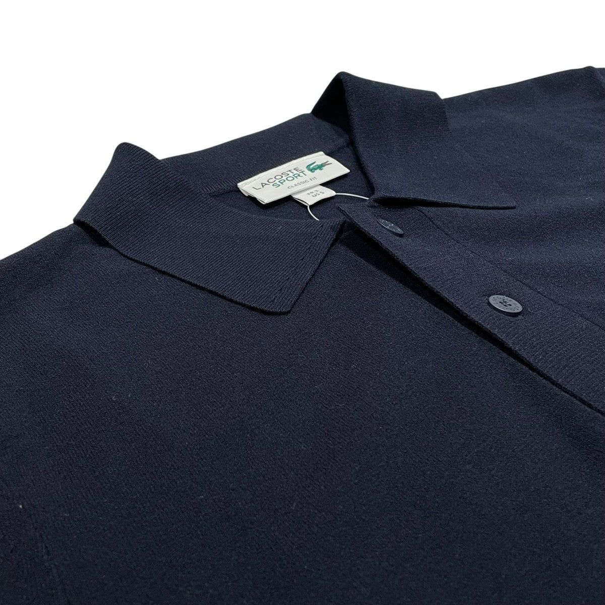 LACOSTE SPORT ミニマルゴルフポロニットシャツ長袖ポロシャツAH4812-10 古着・中古-3枚目のアイテム画像