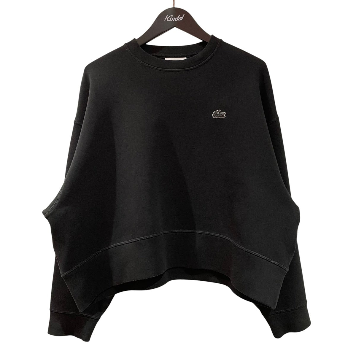 LACOSTE オーバーサイズダブルフェイスジャージスウェットシャツスウェットSF0046 古着・中古-1枚目のアイテム画像
