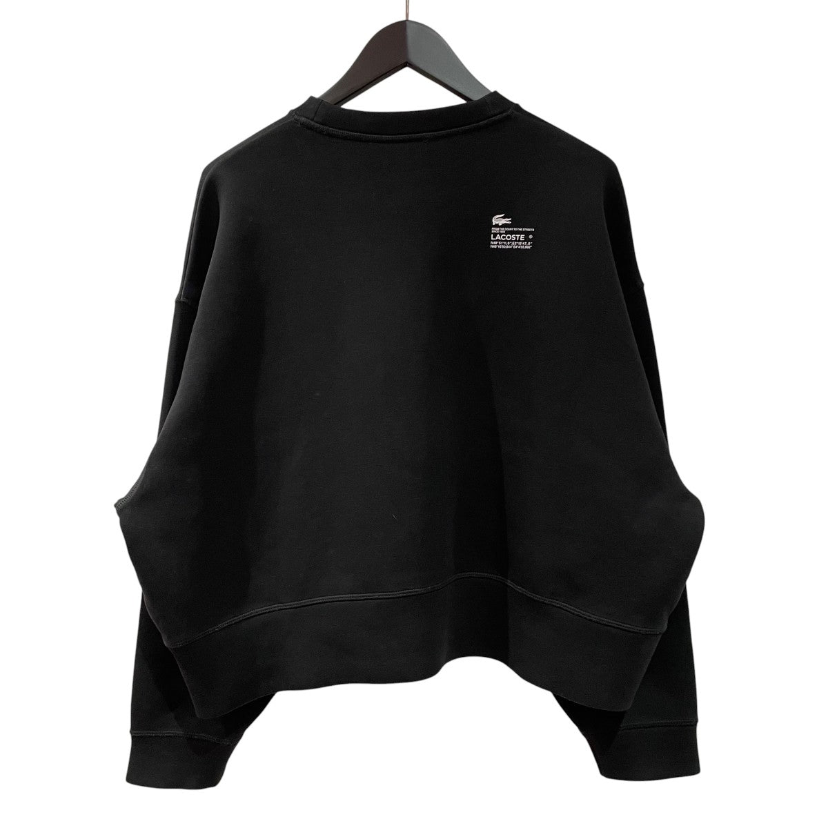 LACOSTE オーバーサイズダブルフェイスジャージスウェットシャツスウェットSF0046 古着・中古-2枚目のアイテム画像
