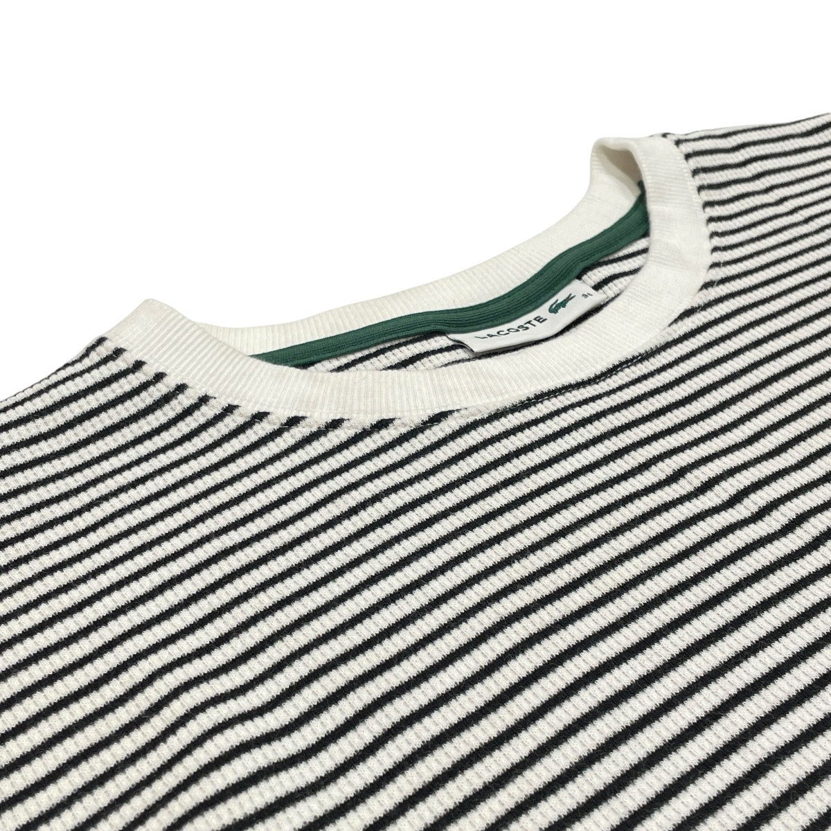 LACOSTE ワッフルボーダーTシャツ長袖TシャツTF012J 古着・中古-3枚目のアイテム画像