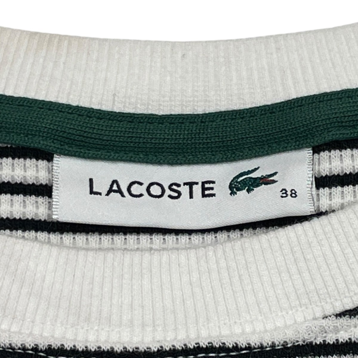 LACOSTE ワッフルボーダーTシャツ長袖TシャツTF012J 古着・中古-6枚目のアイテム画像