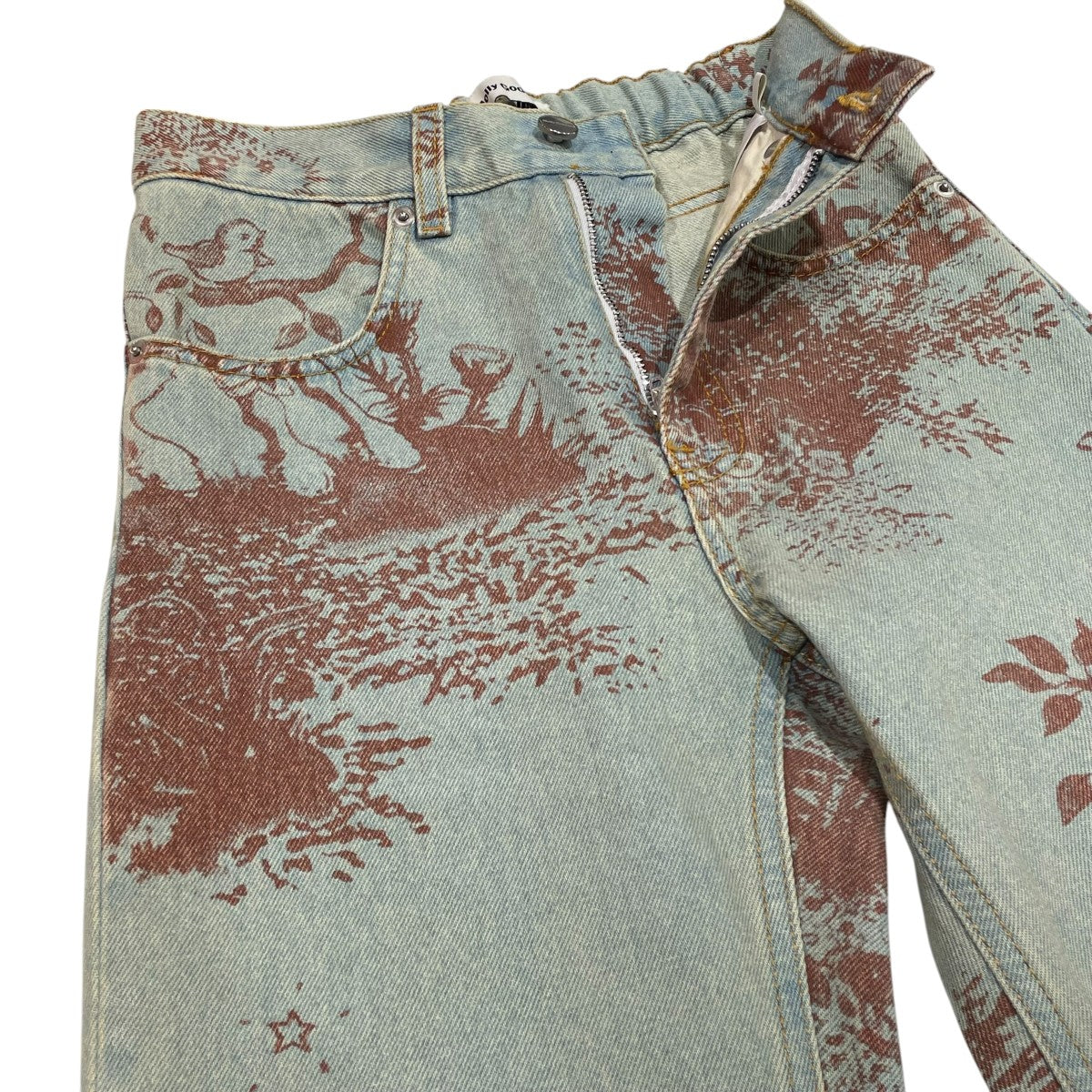 Dorianna fairy tale printed straight Jeansデニムパンツ