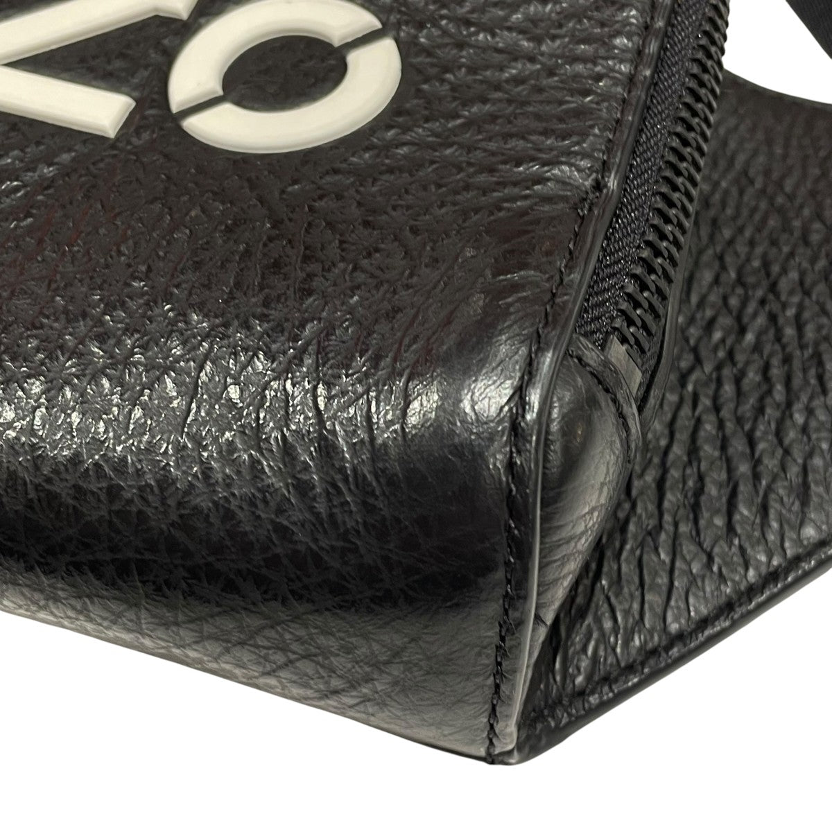KENZO Kenzography Leather Bumbagウエストポーチ 古着・中古-4枚目のアイテム画像