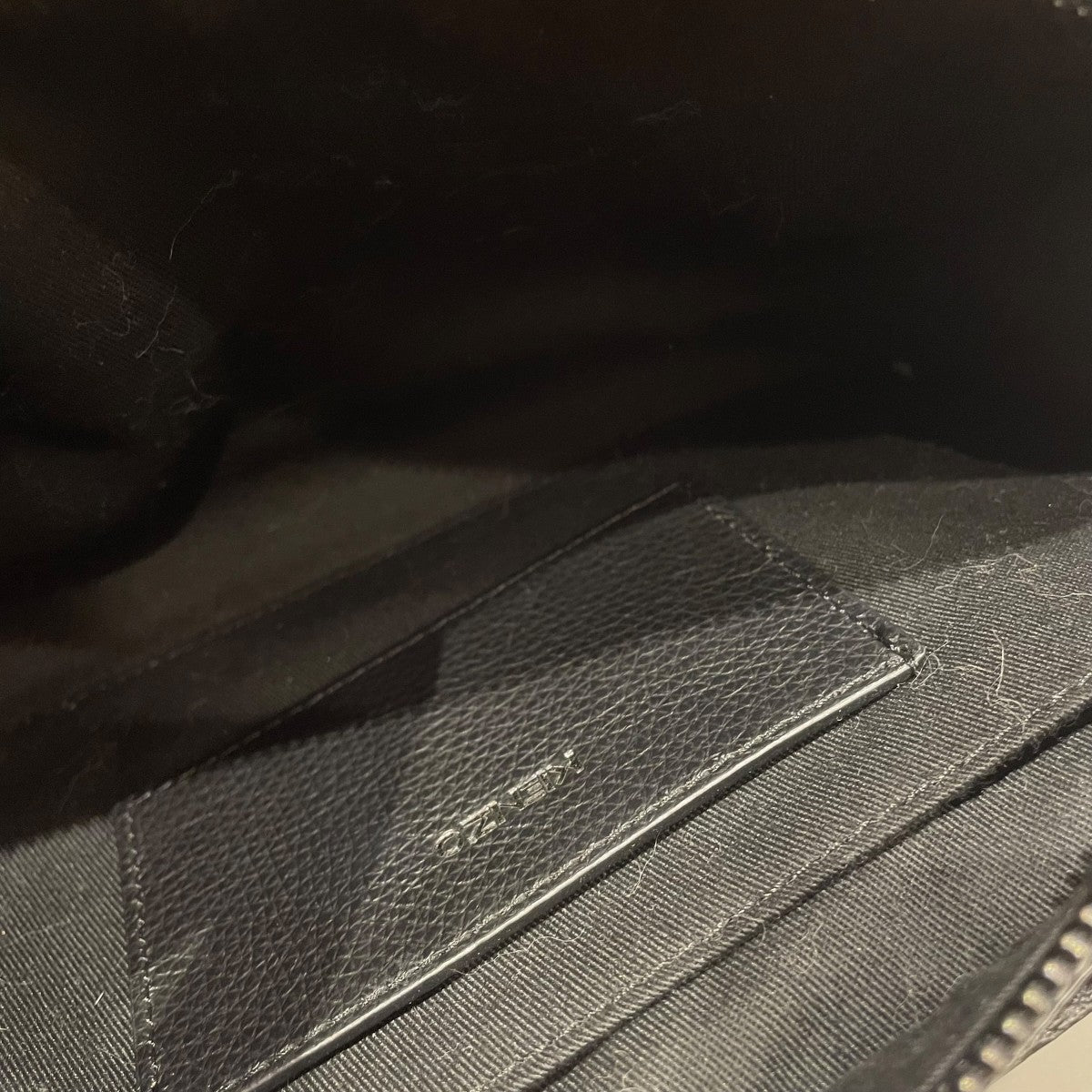 KENZO Kenzography Leather Bumbagウエストポーチ 古着・中古-5枚目のアイテム画像
