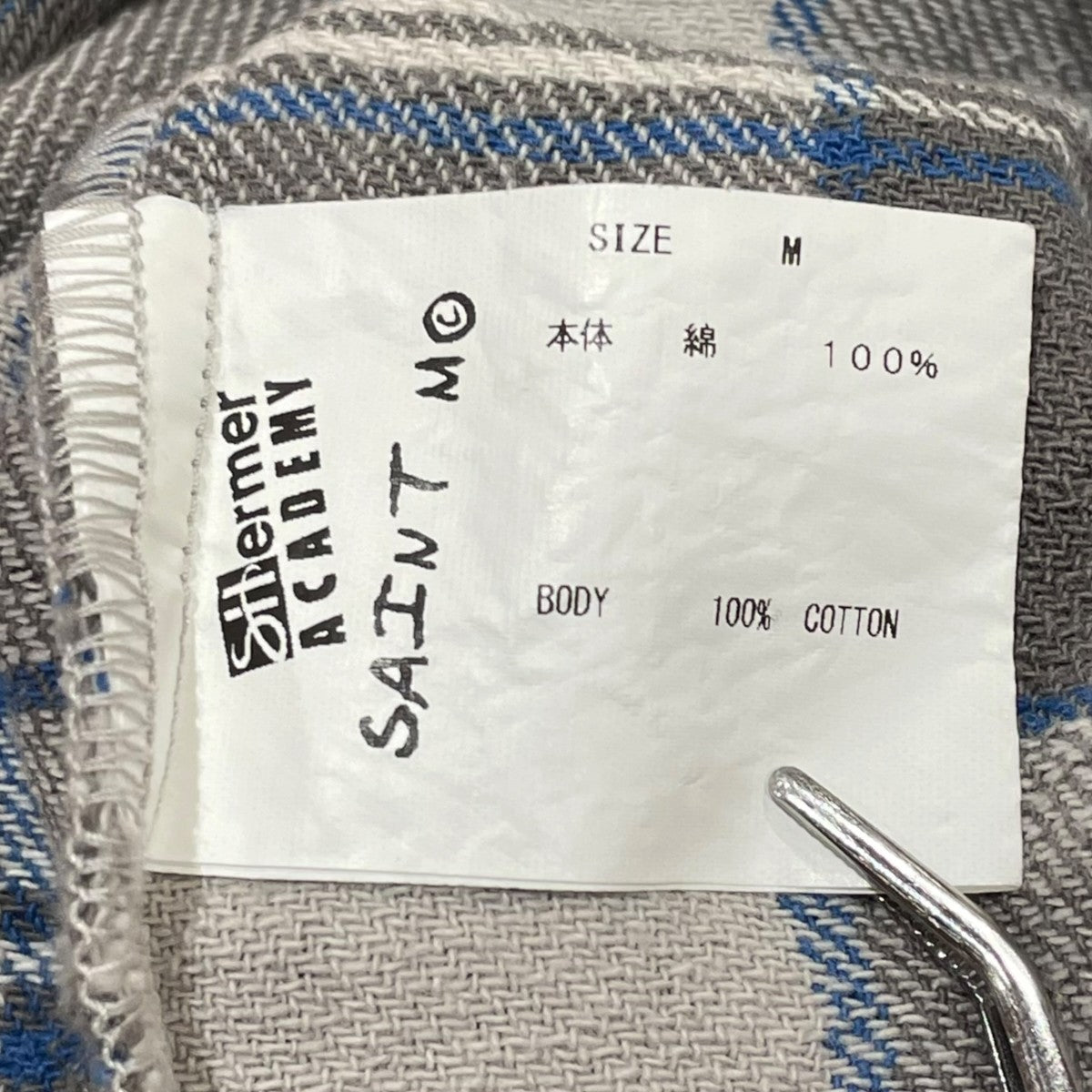 SAINT MICHAEL×SHER ACADEMY SHERMER Frannel Shirt長袖シャツSM-A22-0000-061 古着・中古-7枚目のアイテム画像