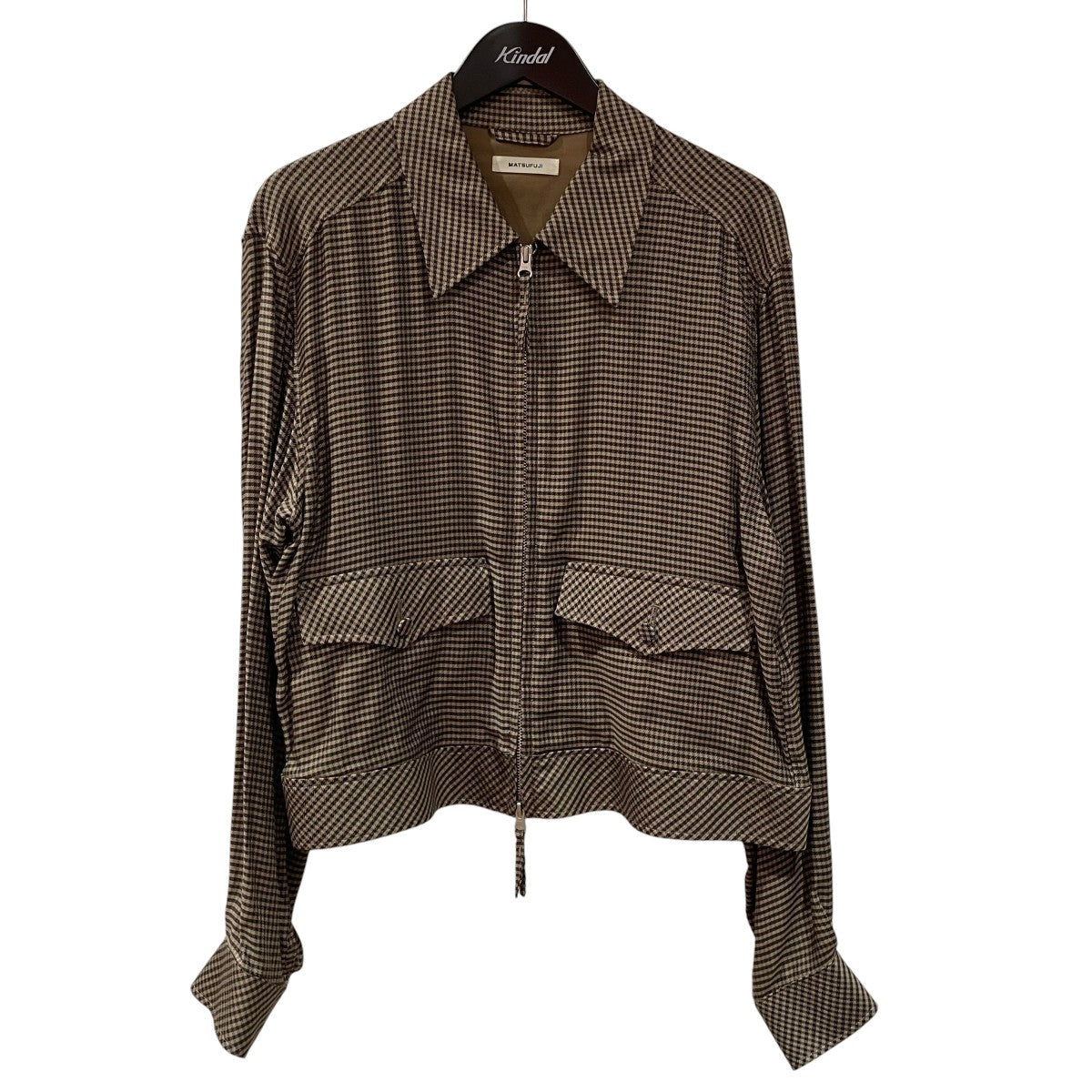 MATUFUJI 23SSCupra Check Zip-up JacketブルゾンM231-0105 古着・中古-1枚目のアイテム画像