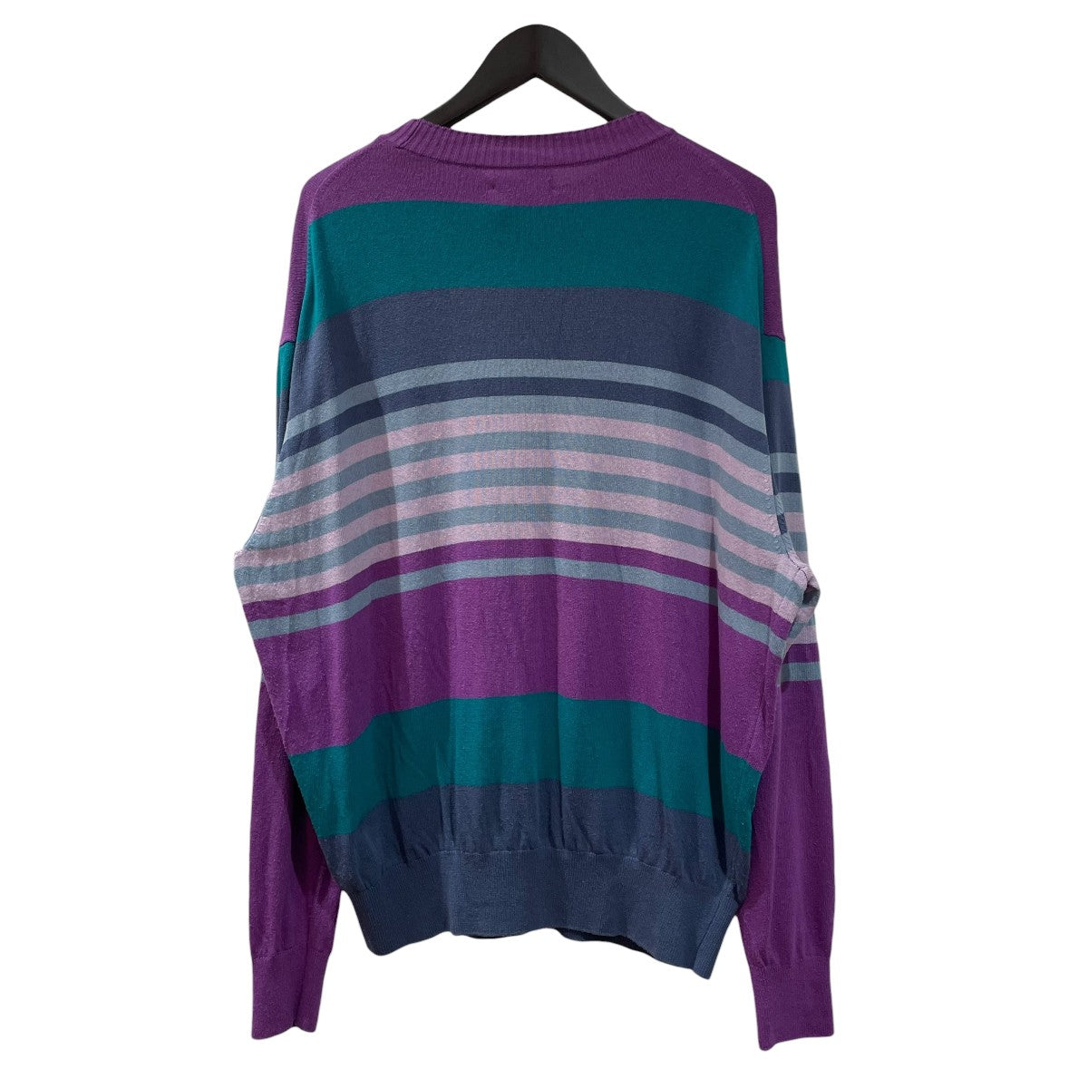 HERILL 26SSSilk border deadstock Sweater薄手ニット26-080-HL-8150-10 古着・中古-2枚目のアイテム画像