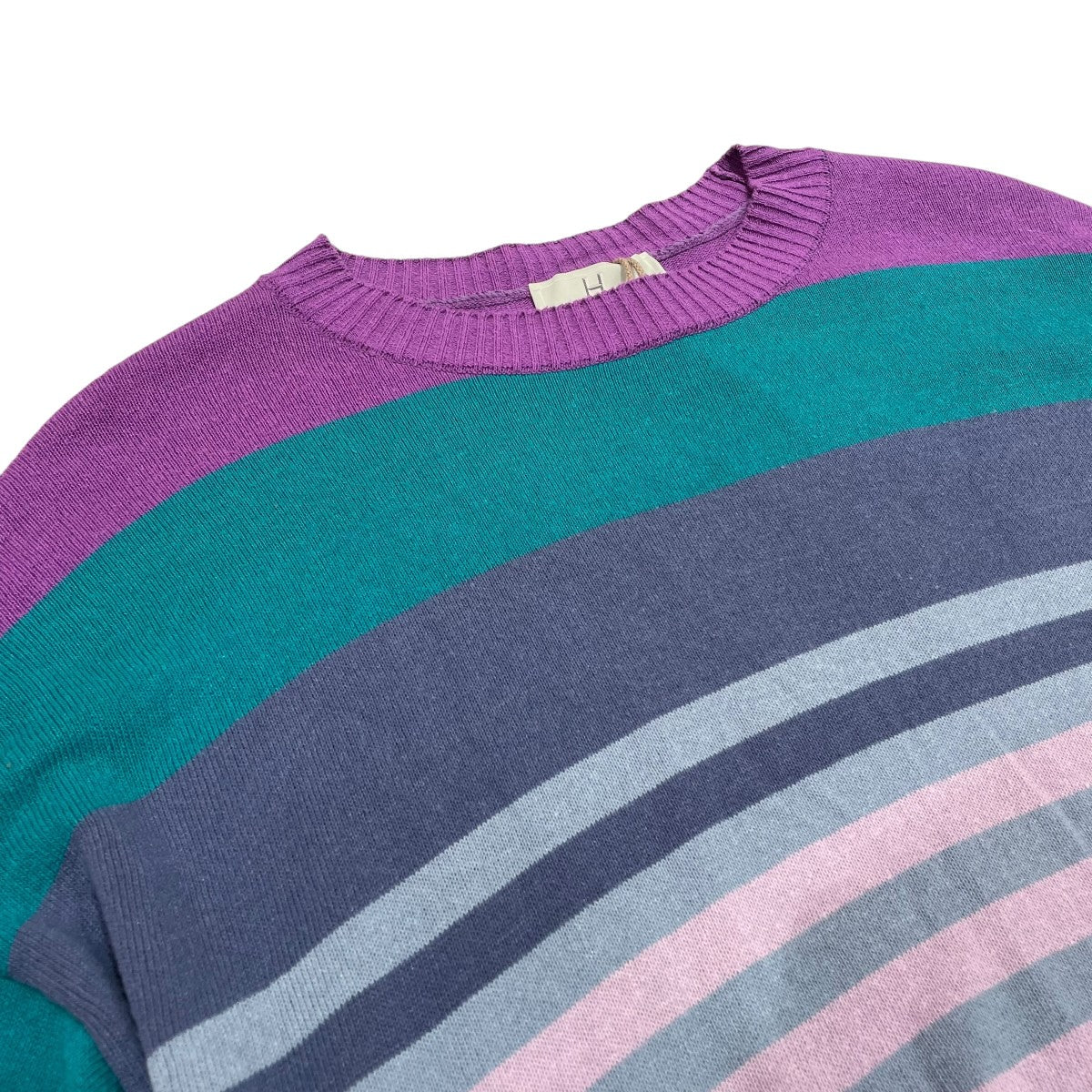 HERILL 26SSSilk border deadstock Sweater薄手ニット26-080-HL-8150-10 古着・中古-3枚目のアイテム画像