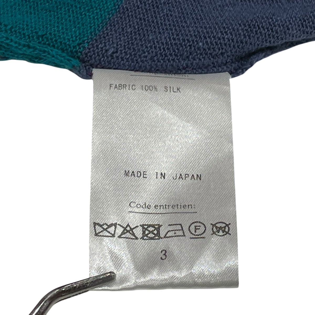 HERILL 26SSSilk border deadstock Sweater薄手ニット26-080-HL-8150-10 古着・中古-7枚目のアイテム画像