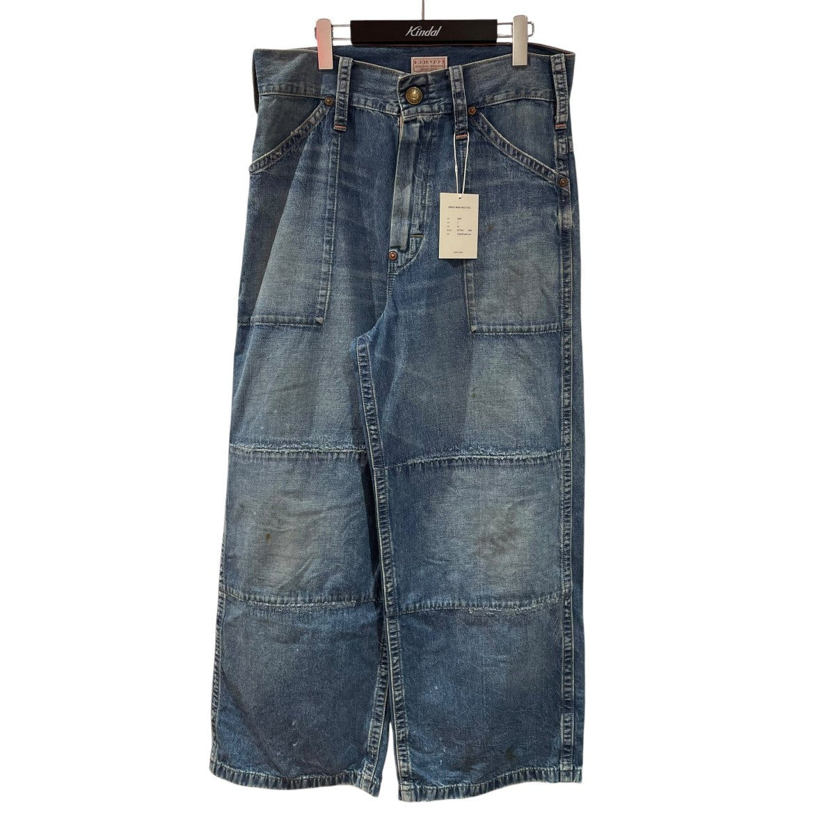 KOOKY ZOO 26SSJuvenile work pants type3 ダメージ加工デニムパンツJ0067 古着・中古-1枚目のアイテム画像