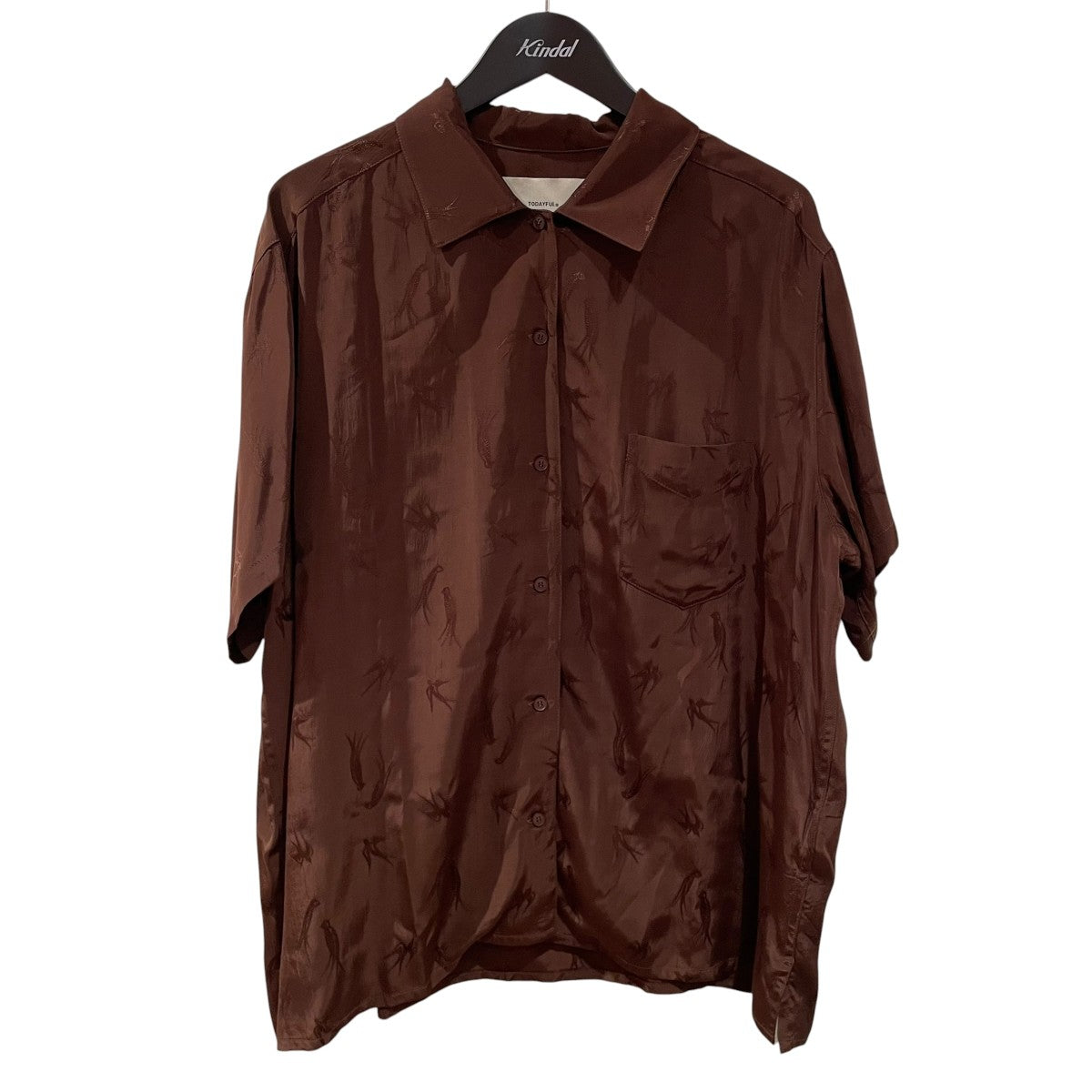 TODAYFUL Swallow Satin Shirts半袖シャツ12510425 古着・中古-1枚目のアイテム画像