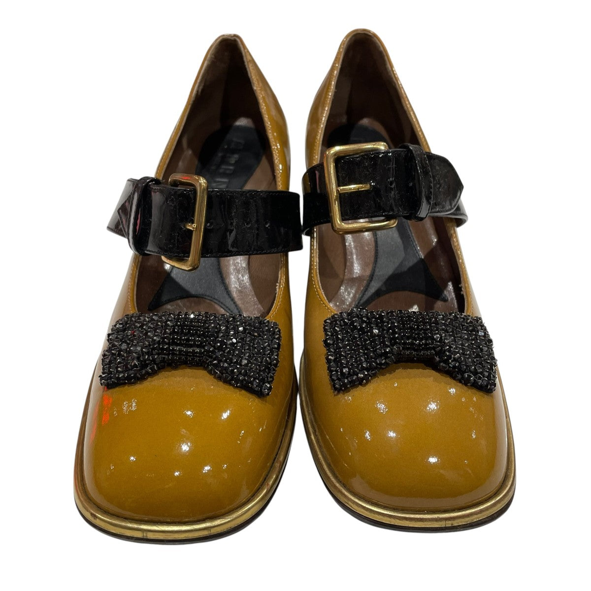 MARNI リボンエナメルレザーパンプスヒールパンプス 古着・中古-2枚目のアイテム画像