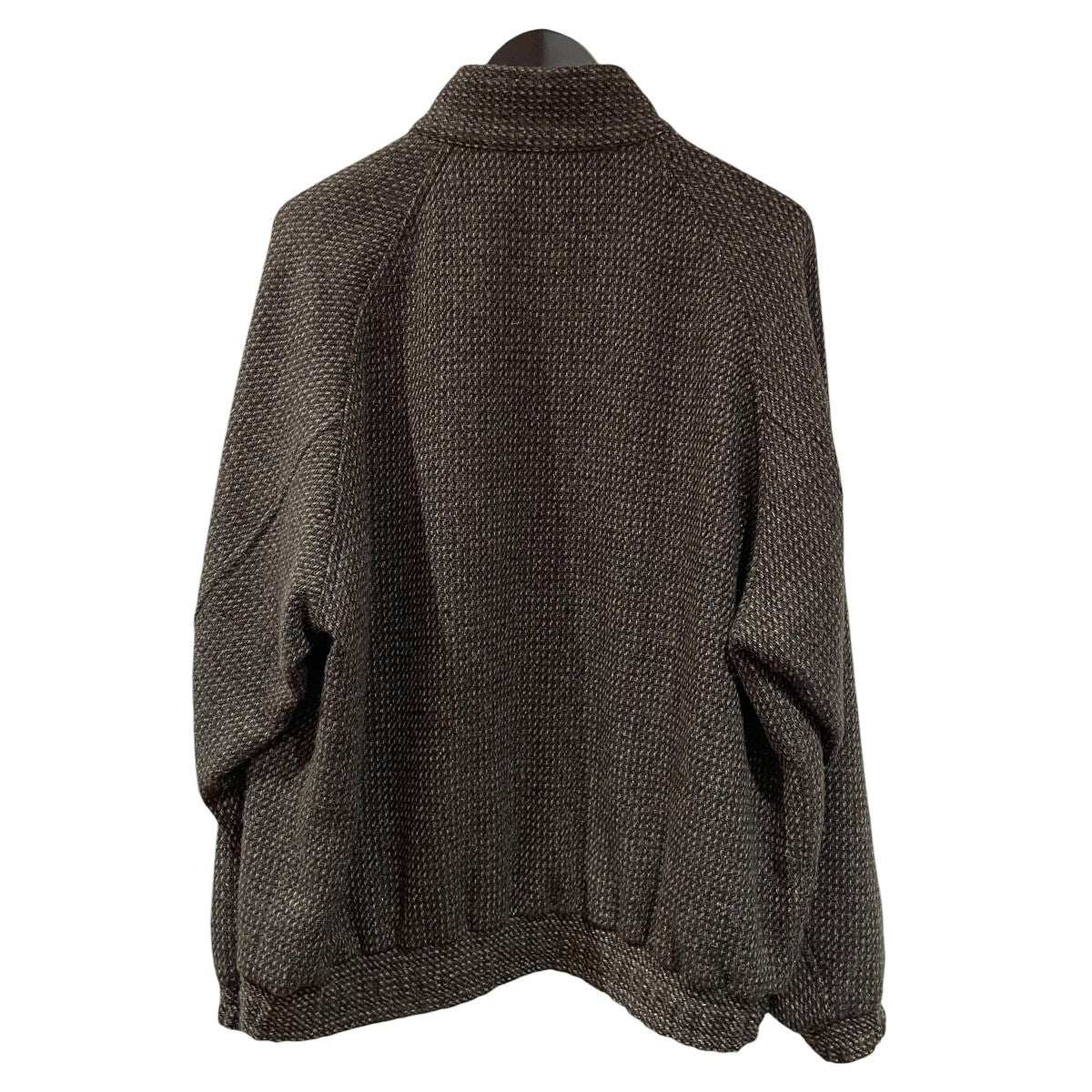 ALPACA WOOL SILK TWEED ZIP BLOUSONジップジャケットa25ab03ls