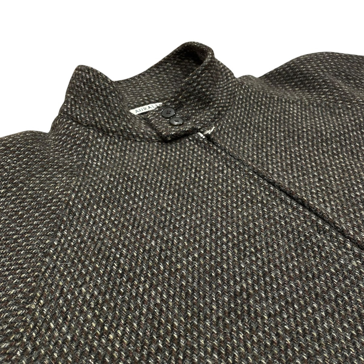 ALPACA WOOL SILK TWEED ZIP BLOUSONジップジャケットa25ab03ls