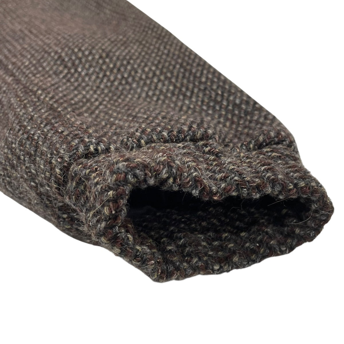 ALPACA WOOL SILK TWEED ZIP BLOUSONジップジャケットa25ab03ls
