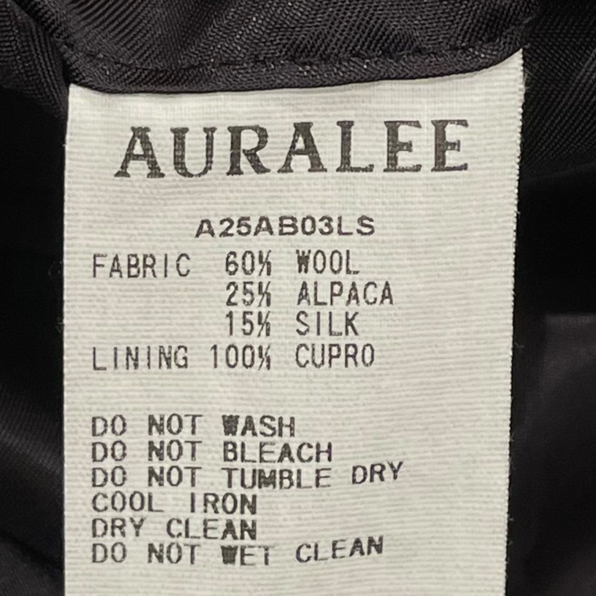 ALPACA WOOL SILK TWEED ZIP BLOUSONジップジャケットa25ab03ls
